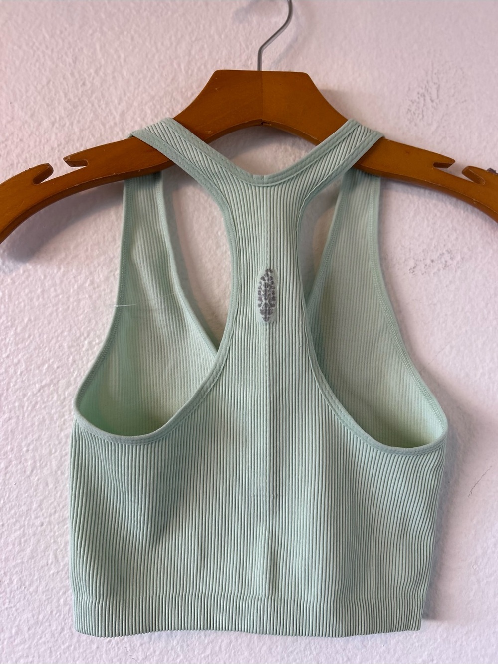 Free People Movement Ribbed Mint Green Racerback Crop Tank - Picture 7 of 8